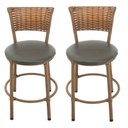 Ver imagem 1 de Kit 2 Banquetas Baixa Cozinha Toda Encapada