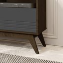 Ver imagem 3 de Rack Bancada Para TV de 42 Polegadas Kairo - Cedro/Cinza- Germai Móveis