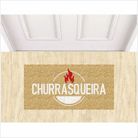 Tapete para Churrasqueira Capacho Vinil.