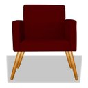 Ver imagem 3 de Kit 2 Poltrona Cadeira Beatriz Recepção Escritório Corino Bordô - ADJ Decor