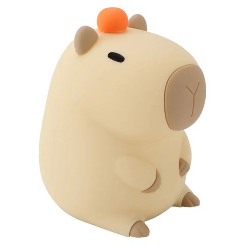 Luminaria Abajur Mesa Capivara Fofa Usb Touch Regarregavel Muda de Cor Iluminaçao Decoraçao Quarto C