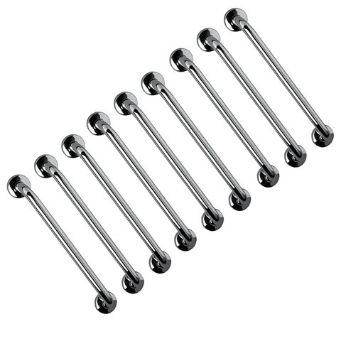 Barra de Apoio 60cm Aço Inox Kit 9 Unidades Banheiro Box Idoso Gestante Criança Deficiente Suporte C