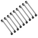 Ver imagem 1 de Barra de Apoio 60cm Aço Inox Kit 9 Unidades Banheiro Box Idoso Gestante Criança Deficiente Suporte C
