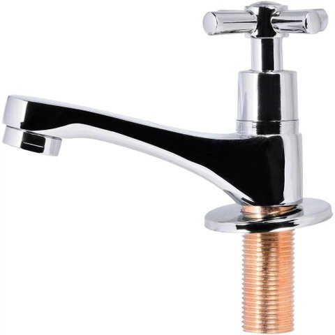 Torneira para Lavatório Fixa C66 1-2 1-4 de Volta Metal Latão Inox Liege Cosmetics