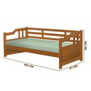 Ver imagem 3 de Cama de Babá Madeira Maciça Solteiro Imbuia Amsterdã Jm Móveis