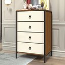 Ver imagem 1 de Gaveteiro Iron Vintage Preto Canela Off White