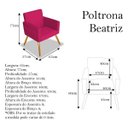 Ver imagem 4 de Poltrona Cadeira Beatriz Sala de Estar Recepção Escritório Suede Rosa Pink - ADJ Decor
