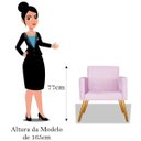 Ver imagem 3 de Kit 2 Poltrona Cadeira Beatriz Recepção Escritório Corino Rosa Bebê - ADJ Decor