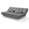 Sofá Cama Bangkok Pés Cromados Tecido Alta Qualidade Veludo - 4