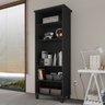 Estante Livreiro Multiuso Library 4 Prateleiras Ideal para Sala de Estar e Quarto - Preto - 1