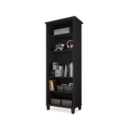 Estante Livreiro Multiuso Library 4 Prateleiras Ideal para Sala de Estar e Quarto - Preto - 2
