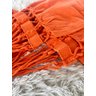 Rede de Dormir Casal Balanço de Algodão Reforçada 3,80m X 1,50m Varias Cores:laranja - 3