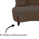 Ver imagem 6 de Sofá 2 Lugares Orgânico Curvo Tókio 150cm Veludo Marrom