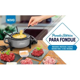 Panela Elétrica para Fondue Cinza - Ofnd100 - Oster - 11