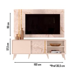 Rack com Painel Cronos para Tv até 50 Polegadas Madetec - 5