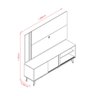 Rack com Painel Cronos para Tv até 50 Polegadas Madetec - 6