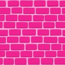 Ver imagem 1 de Tijolo Rosa - Papel de Parede - 0,58 x 2,50m