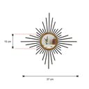 Ver imagem 4 de Espelho decorativo de parede redondo com moldura pequeno Mini Supernova Preto