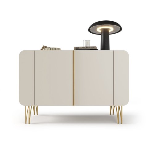 Balcão Aparador Buffet Bela Off White- Bela Móveis
