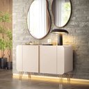 Ver imagem 2 de Balcão Aparador Buffet Bela Off White- Bela Móveis