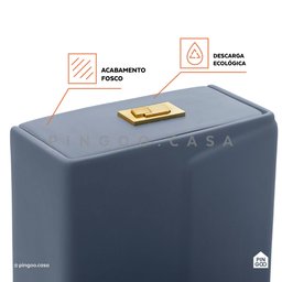 Vaso sanitário Monobloco Topázio Pingoo.casa - Cinza - 3