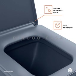 Vaso sanitário Monobloco Topázio Pingoo.casa - Cinza - 4