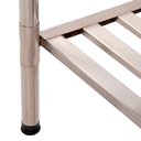 Ver imagem 2 de Mesa Bancada 1,50l X 0,70p X 0,90a Total Inox 430 Desmontável Multiuso - Imeca