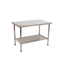 Ver imagem 1 de Mesa Bancada 1,50l X 0,70p X 0,90a Total Inox 430 Desmontável Multiuso - Imeca