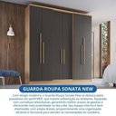Ver imagem 5 de Guarda Roupa 6 Portas e 2 Gavetas Sonata New Castro