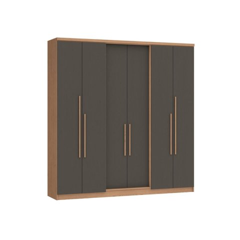 Guarda Roupa 6 Portas e 2 Gavetas Sonata New Castro