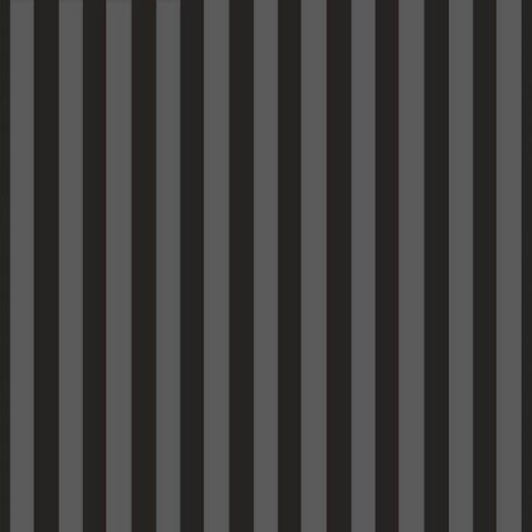 Papel de Parede Decorativo Listrado Padrão Cinza Preto 2,5m