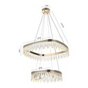 Ver imagem 5 de Lustre Pendente Nordecor Stenna 2896 Ouro Brilho Led Bivolt