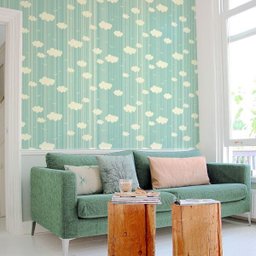 Nuvens - Papel de Parede Infantil - 0,58 x 2,50m - 1