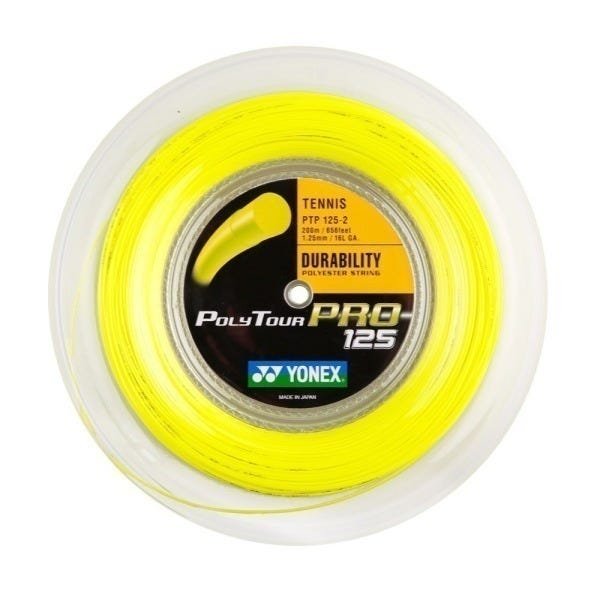 Corda Yonex Poly Tour Pro 125 Amarela - Set Individual