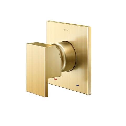 Acabamento Monocomando de Chuveiro New Edge/Mínima Ouro Escovado - Docol
