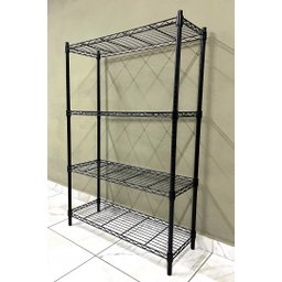 Estante de Aço Super Forte Vghome 4 Prateleiras Reguláveis Preta - 7