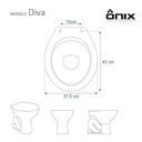 Ver imagem 3 de Assento Sanitário com Amortecedor Diva Branco para Vaso Onix