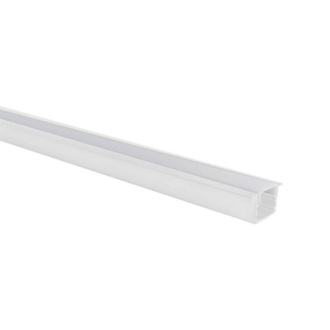Perfil de Embutir para Fita Led Blumenau Line 25mm com 2 Metros Branco Fosco