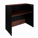 Ver imagem 6 de Balcão Atendimento Recepção Escritório 90 Cm X 110 Cm F5 Cor:louro Preto com Preto