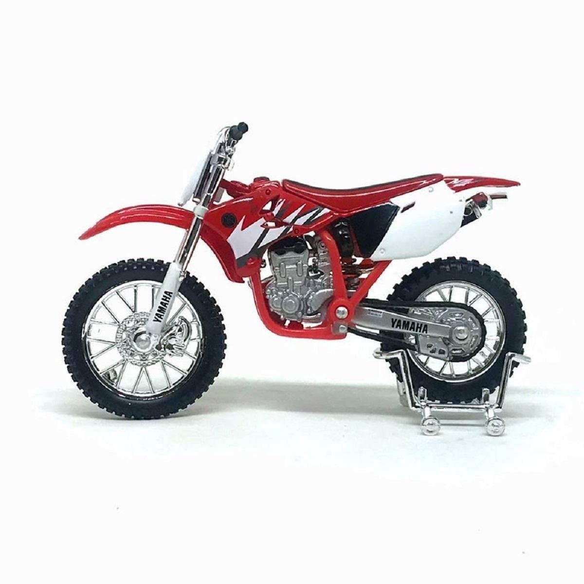 Miniatura Moto Trilha Yamaha YZ-450F Vermelha Metal Colecao