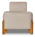 Ver imagem 2 de Puff Decorativo Poltrona Virgínia Estofada para Sala Quarto Recepção Bege Bz Home Decor