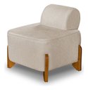 Ver imagem 4 de Puff Decorativo Poltrona Virgínia Estofada para Sala Quarto Recepção Bege Bz Home Decor