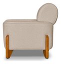 Ver imagem 3 de Puff Decorativo Poltrona Virgínia Estofada para Sala Quarto Recepção Bege Bz Home Decor