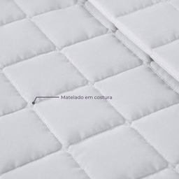 Kit Colcha Cobre Leito Matelado Casal King Size 3 Peças Dupla Face Soft Branco - 10