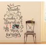 Decoração de Parede Frase Minha Casa e para Foto da Família - 1