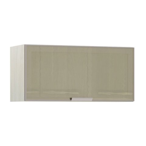 Armário Basculante Luciane 80cm 1 Porta com Vidro Reflecta Bronze Lis