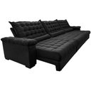 Ver mais imagens de Sofá Retrátil e Reclinável 3,85m Molas Ensacadas Cama inBox Big Space com Bordado 3D Velusoft