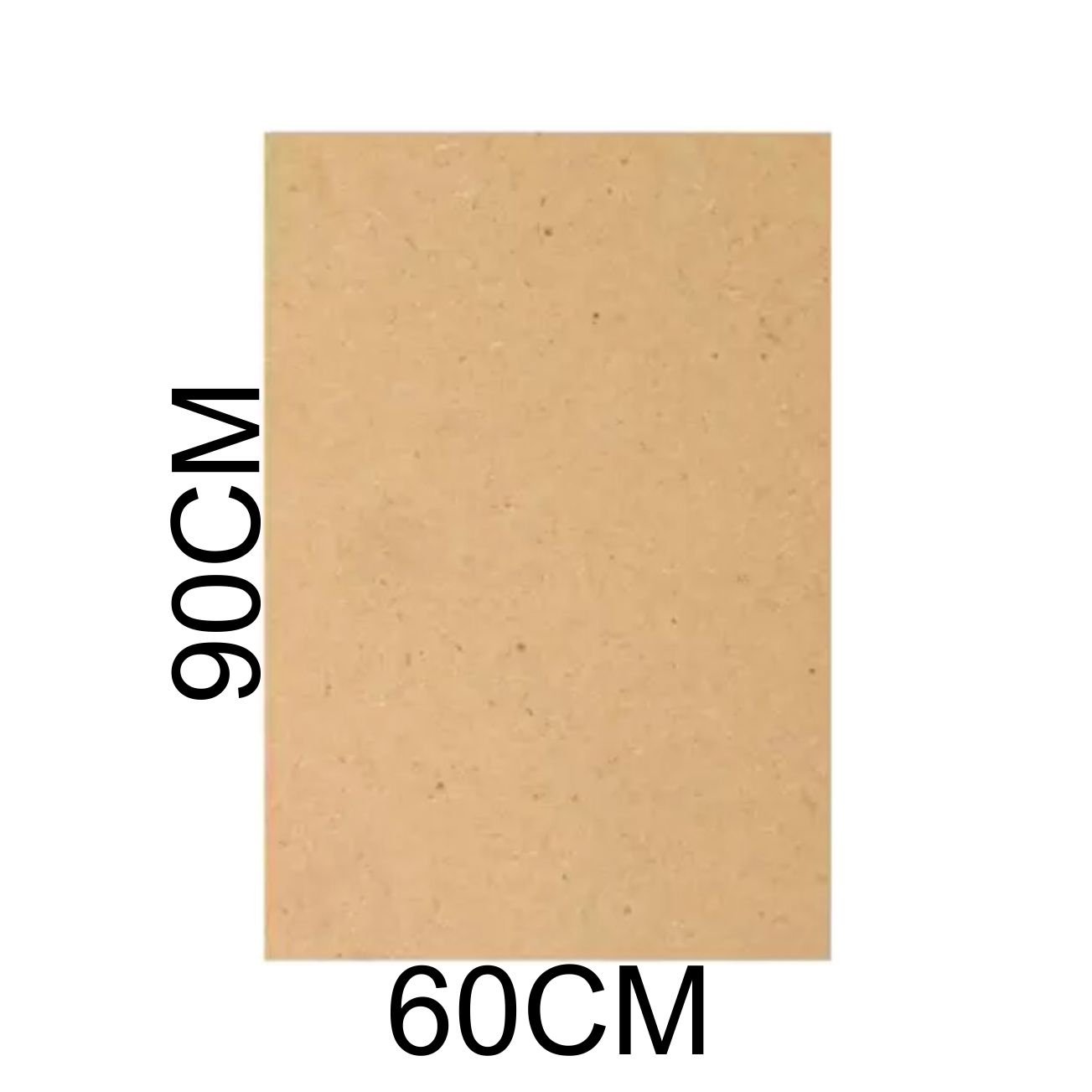 Chapa Mdf Cru 3mm Placa 60x90 Cm A4 para Artesanato Adesivo 10 Unidades 2 Faces Cru - 2