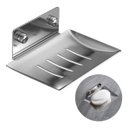 Ver imagem 1 de Saboneteira Luxo Banheiro Porta Sabonete Aço Inox 304 Cor Prata Brinovar