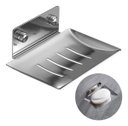 Ver imagem 1 de Saboneteira Luxo Banheiro Porta Sabonete Aço Inox 304 Cor Prata Brinovar